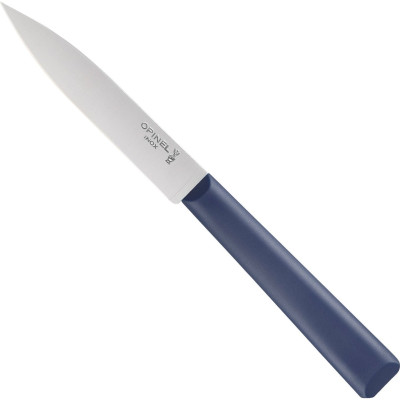 Нож столовый Opinel №312, пластиковая рукоять, блистер, нержавеющая сталь, темно-синий